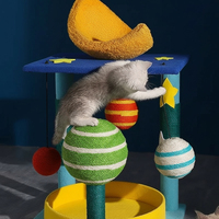 Nouveautés : Collection Design Ciel Étoilé – Plusieurs Styles au Choix – Grand Arbre à Chat avec Plateforme d'Escalade, Nid et Griffoir