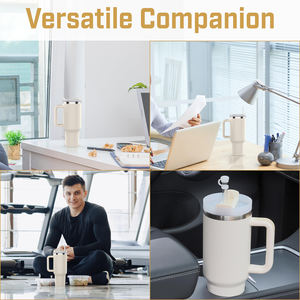 แก้วน้ำสแตนเลสเก็บความร้อนความเย็น ขนาด 40 ออนซ์ พร้อมหูจับ ขายส่งจำนวนมาก รับผลิตตามสั่ง - Product Image 4