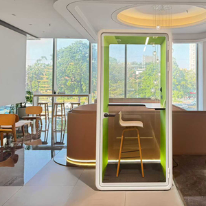 Easy Install Soundproof Work Booth Privacy Office Pod with Built in <b>Desk</b> Option - Product Image 4