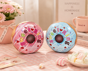 Donut Tinplate Container Round Recyclable Candy <b>Box</b> for Cookies Biscuit Jelly Chocolate <b>Sweet</b> Treat Storage - Product Image 2