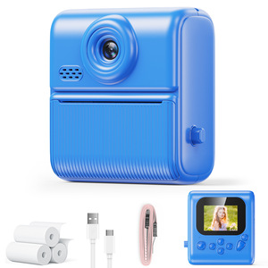Childrens Printing <b>Camera</b> 4800w Instant Photo <b>Printer</b> Toy <b>With</b> Paper 2 Inch Screen Abs Body Customizable - Product Image 5