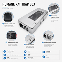 Piège à rats en métal réutilisable et personnalisable, grande capacité, durable, pour le contrôle des rongeurs en extérieur, lutte antiparasitaire