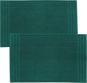Luxury 32s/1 100% Cotton <strong>Bath</strong> <strong>Mat</strong> Jacquard Weave Anti-Slip Absorbent Soft Floor <strong>Mat</strong> for Bathroom Home Hotel <strong>Green</strong> - Product Image 1