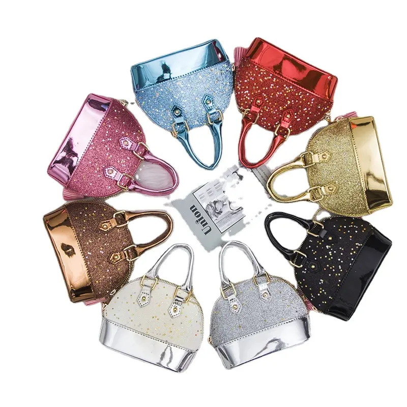 แฟชั่นGlitterเลื่อมเจ้าหญิงCrossbodyกระเป๋าสําหรับสาวกระเป๋าสตางค์เหรียญกระเป๋าสตางค์เด็กกระเป๋ามินิกระเป๋าถือ