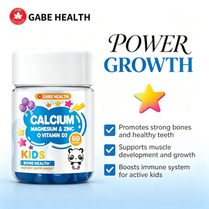 Gummies OEM Private Label pour Enfants Calcium Magnésium Zinc Vitamine D3 4-en-1 pour la Santé Osseuse, la Croissance Musculaire et le Soutien Immunitaire – 60 Comprimés - Product Image 3