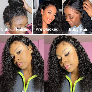 10a ดิบอินเดียวัด100% Human Hair Body Wave 150% ความหนาแน่นลูกไม้เต็มรูปแบบวิก<span class=keywords><strong>ผม</strong></span>เด็ก<span class=keywords><strong>ผู้หญิง</strong></span>สีดำ - Product Image 6