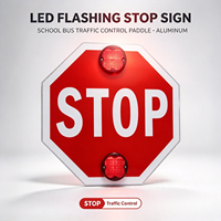 Panneau Stop Octogonal LED Clignotant Alimenté par le Réseau Électrique Étanche IP65 Haute Visibilité pour la Sécurité Routière et le Contrôle du Trafic Vente en Gros OEM Yxz