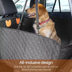 Housse de siège arrière imperméable de luxe personnalisée pour les couvertures de coussin de hamac de voitures tapis de protection pour les chiens et les chats matériel de coton - Product Image 3