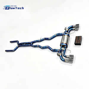 Système d'échappement Catback Valvetronic en titane à finition bleu brûlé haute performance FlowTech pour BMW M8 F92 S63 4.4T V8 - Product Image 2