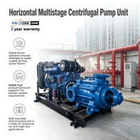 Pompe à eau centrifuge horizontale multi-étages en fonte résistante à l'usure de 6 pouces et 8 pouces pour l'irrigation agricole