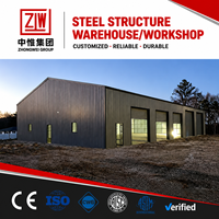 Almacén de Estructura de Acero Industrial Europeo Zhongwei con Diseño Modular e Instalación Rápida para Almacenamiento en la Industria Manufacturera