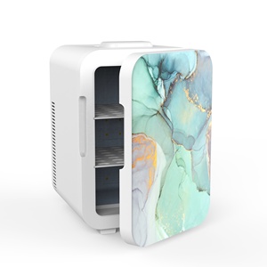 <span class=keywords><strong>Mini</strong></span> réfrigérateur de soin de la peau avec porte en marbre de couleur personnalisée de 8 L, réfrigérateur et chauffe-eau <span class=keywords><strong>pour</strong></span> le maquillage, la beauté, la maison, le camping, la <span class=keywords><strong>tente</strong></span>, le bureau - Product Image 1