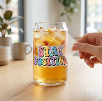 Autocollants personnalisés UV DTF pour tasses, en PET résistant à la chaleur, lavables et imperméables, pour Halloween, pour verres et gobelets de 16 oz