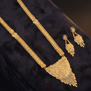 Venta al por mayor formando collares largos chapados en oro de 14K 18K 24K, joyería de moda, joyería tradicional, joyería llena de oro Oro Joyeria. - Product Image 4