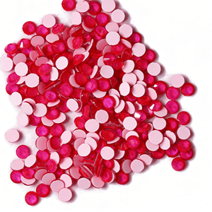 ZK修理ラインストーン ネオンローズ カラフル フラットバック クリスタル 蛍光ガラスラインストーン 衣類 クリスマスデコレーション - Product Image 4