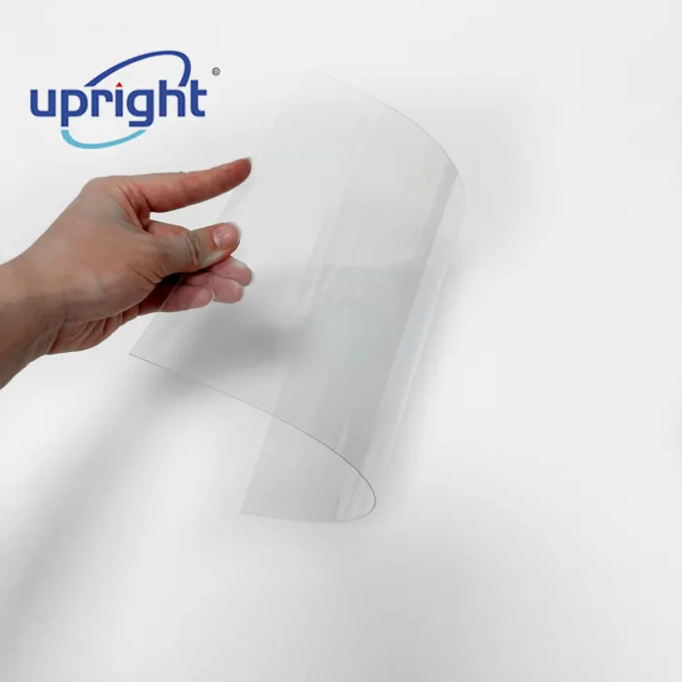 Feuille de plastique givrée en pvc imprimable UV de taille personnalisée verticale de 0.5mm pour la couverture de livre