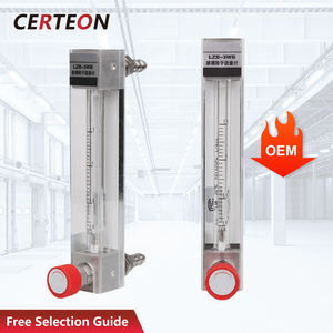 عداد تدفق أنبوب زجاجي LZB‑4 LZB‑6 LZB‑10 للغاز السائل الهواء الماء استخدام صناعي عداد التدفق - Product Image 1