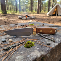 Couteau à lame fixe en acier composite Sanmai à trois couches haute résistance Bangduoli, manche en bois, multi-outils DIY, survie en plein air, OEM