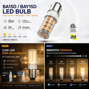 BA15D BAY15D 5W LED Marine Navigation Bulb AC 120V/230V 450-500LM 45LED PC Ceramic CE RoHS 2-Year Warranty Boat Ship - Product Image 6