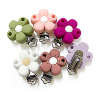 Nouveau porte-sucette certifié EN71 avec perles en silicone sans BPA, de qualité alimentaire, non toxique, disponible en 10 couleurs