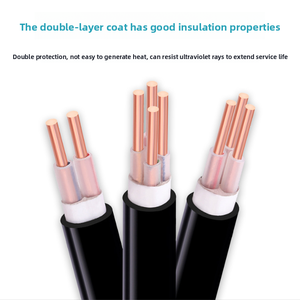 كابل طاقة مربع wdzcjy منخفض الدخان وخالي من الهالوجين 3 4 5-core مقاوم للحريق ny7.5 6.10.16.25.35 - Product Image 5