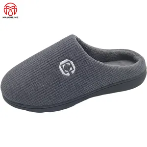 Customized OEM Hot Selling Memory Foam Slippers Ladies Indoor Home Slippers Customized Print Logo Winter Warm Slippers