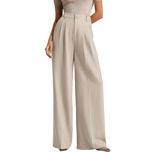 <span class=keywords><strong>Pantalon</strong></span> femme <span class=keywords><strong>taille</strong></span> <span class=keywords><strong>haute</strong></span> sur mesure, coupe ample, jambe large, <span class=keywords><strong>pantalon</strong></span> <span class=keywords><strong>de</strong></span> bureau, tenue <span class=keywords><strong>de</strong></span> <span class=keywords><strong>travail</strong></span> formelle, automne 2026, couleur unie - Product Image 2