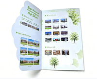 Brochure pliante professionnelle personnalisée, livret découpé sur mesure, manuel de produit d'entreprise, affiche pliable, couverture souple en papier