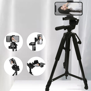 <span class=keywords><strong>Trépied</strong></span> professionnel 1,6 m pour téléphone, caméra vidéo et anneau lumineux, support de <span class=keywords><strong>trépied</strong></span> en aluminium pour appareil <span class=keywords><strong>photo</strong></span> reflex numérique <span class=keywords><strong>Canon</strong></span>, idéal pour les voyages - Product Image 2