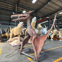 Pterodactyle Animatronique Réaliste : Modèle de Pterodactyle avec Structure en Acier Carbone et Peau en Caoutchouc de Silicone pour Thème Parc Dinozaurien