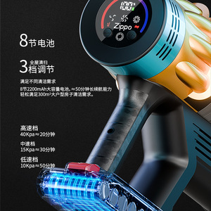 Aspirateur à main 650W avec moteur sans balais et puissance d'aspiration de 40 kPa pour le nettoyage domestique et des animaux de compagnie - Product Image 2