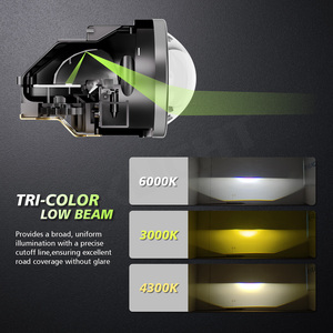 ไฟหน้า LED 3นิ้ว3 COLOUR แบบ Bi ไฟหน้า LED ลำแสงสูงต่ำไฟตัดหมอก12V ขายดี H11ใหม่ - Product Image 3