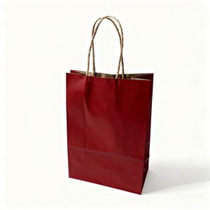 KM <b>Small</b> Kraft Paper Gift <b>Bags</b> with Handles Bulk Brown Paper Sacks for <b>Small</b> Business Retail Merchandise Wedding Birthday Party - Product Image 3