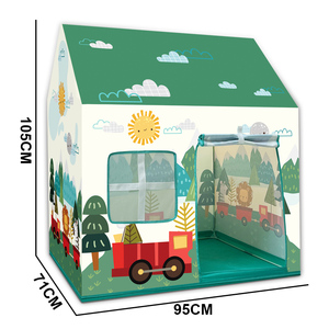 Vente en gros <span class=keywords><strong>Tente</strong></span> verte de petite taille Poteaux de <span class=keywords><strong>tipi</strong></span> pour enfants Playhouse Tentes d'intérieur - Product Image 4