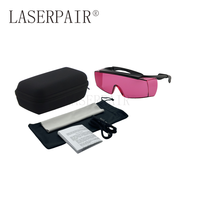 Lunettes de protection laser LP-ATD OD6+ 35% de transmission, lunettes de sécurité laser diode Alexandrite 808nm médicales, CE EN207