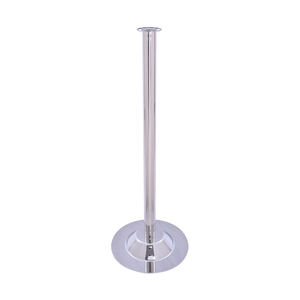 Barriera di Controllo Folla in Acciaio Inox Cromato/Oro/Nero con Corda e Palo, Altezza 1000mm, Vendita Calda - Product Image 1