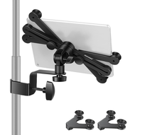 Soporte Ajustable para Tablet con Abrazadera Giratoria de 360 Grados, Compatible con iPad, iPad Pro, Nexus, Galaxy, para Estudio y Uso Diario
