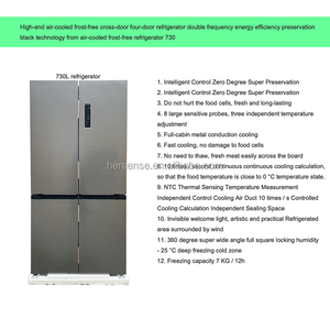 High End Dual French Door <b>Refrigerator</b> 730L Frost Free Premium Freshness Rapid Chill Zero Degree Smart Control Ha - Product Image 3