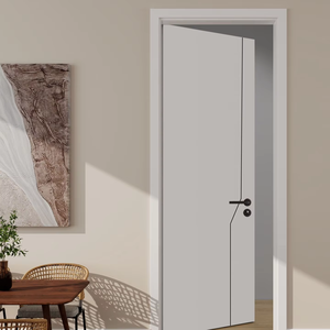 Meixin Solid Wood Finished Waterproof Paint-Free Bedroom Interior <strong>Door</strong> Modern Simple Custom <strong>Door</strong> 9217 - Product Image 2