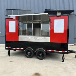 Kiosque à café avec cuisine complète, camions de hot-dogs mobiles, caravanes, remorques alimentaires, chariots de vente de glaces - Product Image 3