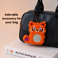 Kit de loisirs créatifs DIY en peluche pour animaux (Hibou, Raton laveur, Dinosaure, Ours, Lapin) – Breloques de sac et pendentifs faits main pour filles – Vente en gros