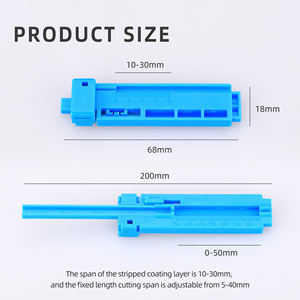 <span class=keywords><strong>Strumenti</strong></span> per Fibra Ottica 2 in 1: Guide Pieghevoli per Spellatura a Lunghezza Fissa e Barra Guida per Fibra con Spelafili e Guida di Taglio - Product Image 6