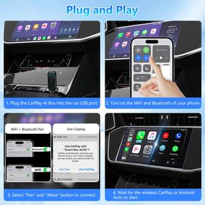 Adaptador Inalámbrico CarPlay de Conexión Automática, Mini Caja AI Plug-and-Play, Compatible con Todos los Modelos de Automóviles, Servicios OEM/ODM Disponibles - Product Image 5
