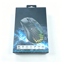 Boîte d'emballage pour souris de jeu avec logo personnalisé, boîte-cadeau en carton de luxe avec crochet pour accessoires informatiques