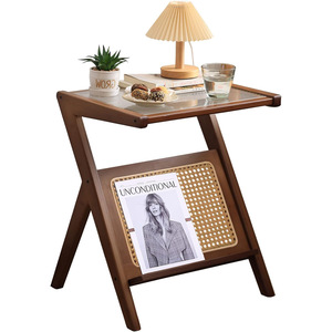 Wicker side <b>table</b>, small coffee <b>table</b>, home use, sofa, tea cabinet, multi-functional corner <b>table</b>, balcony, simple small tea - Product Image 5