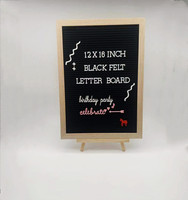 Panneau de lettres en feutre de 12x16 pouces avec cadre en bois pour décoration murale, vente en gros
