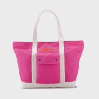 Sac fourre-tout en toile personnalisé MINFUNG avec logo brodé, fermeture à glissière multi-compartiments, grande capacité pour les voyages, poignée souple