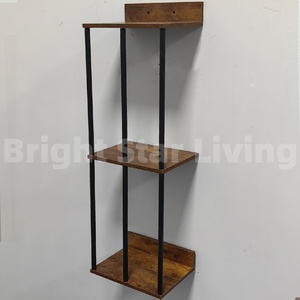 <span class=keywords><strong>Porte</strong></span>-serviettes <span class=keywords><strong>mural</strong></span> moderne en métal rétro minimaliste à trois niveaux réglable durable multifonctionnel - Product Image 2