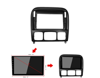 Aksesoris Musik Universal Android Sistem Audio Fascia Pemutar Multimedia Bingkai Layar Mobil untuk Benz 2006 S Class W220 9 Inci