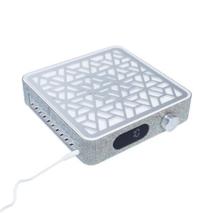 Colector de Polvo para Uñas Songshi, Herramienta de Manicura y Arte de Uñas para Uso en Casa o Salón de Belleza, 15.8W, Alta Velocidad, 3500 RPM, Enchufable, con Diamantes Brillantes y Metal - Product Image 1